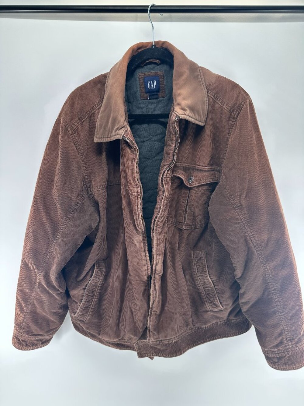 Vintage 90s Gap Corduroy Jacket XL Brown Workwear Y2K